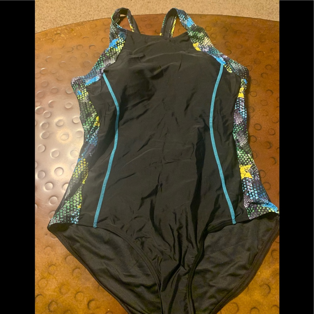 Women's one-piece bathing suit Large XL black